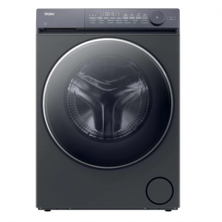 Haier X Series 7, Lavatrice Carica Frontale 12 KG, 40% più efficente della classe A, 1400 giri, Antracite, Direct Motion, Vapore, Wi-Fi, Smart AI, Scrusc