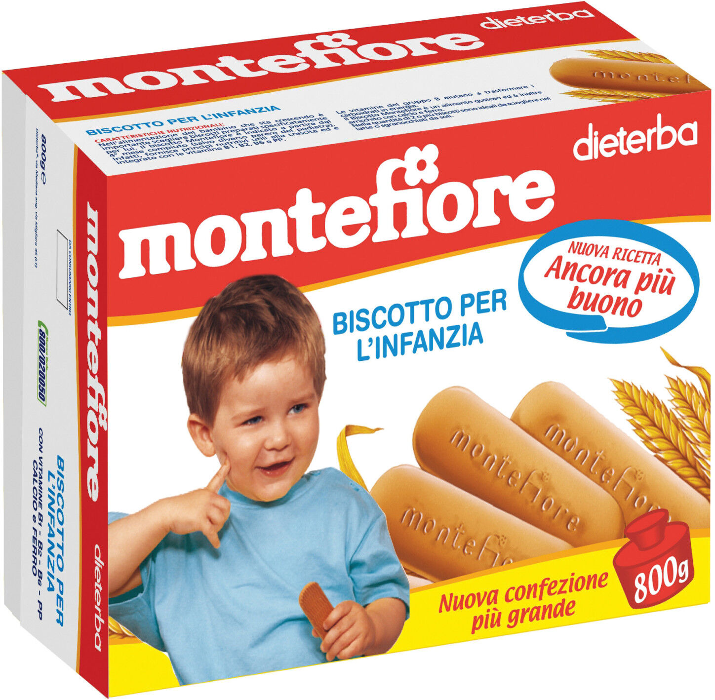 DIETERBA (HEINZ ITALIA SpA) Dieterba Montefiore Biscotto per l'Infanzia dal 4° Mese 800g 1 DIETERBA (HEINZ ITALIA SpA) Dieterba Montefiore Biscotto per l'Infanzia dal 4° Mese 800g