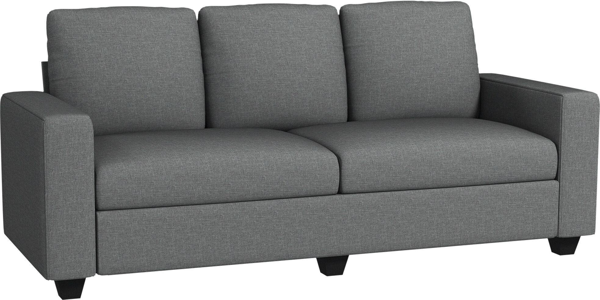 Homcom Divano 3 Posti in Tessuto con Cuscini Imbottiti e Rivestimento Effetto Lino, 237x94x102cm, Grigio 1 Homcom Divano 3 Posti in Tessuto con Cuscini Imbottiti e Rivestimento Effetto Lino, 237x94x102cm, Grigio