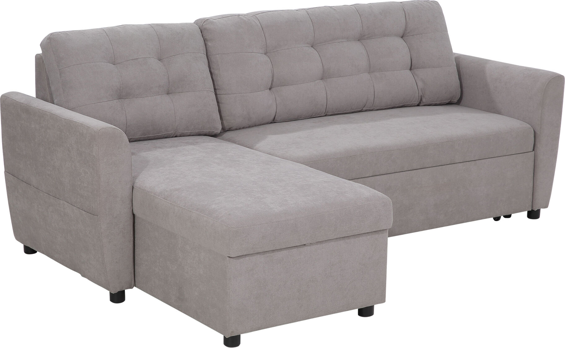 Homcom Divano Letto 3 Posti con Vano Contenitore in Tessutto Effetto Lino, Divano Letto Penisola, 217x134x85cm, Grigio Aosom Italy 1 Homcom Divano Letto 3 Posti con Vano Contenitore in Tessutto Effetto Lino, Divano Letto Penisola, 217x134x85cm, Grigio Aosom Italy