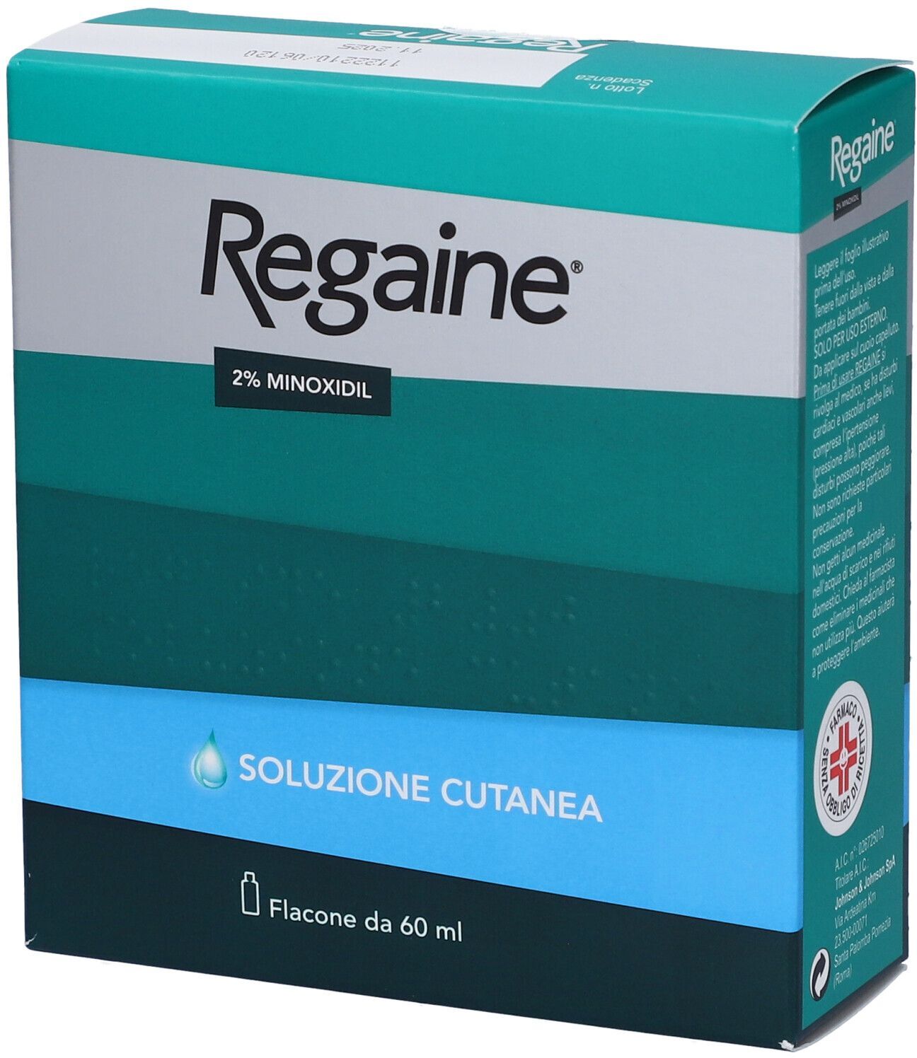 Regaine 2% Minoxidil Soluzione Cutanea per Alopecia Androgenetica Caduta Capelli 60 ml 1 Regaine 2% Minoxidil Soluzione Cutanea per Alopecia Androgenetica Caduta Capelli 60 ml