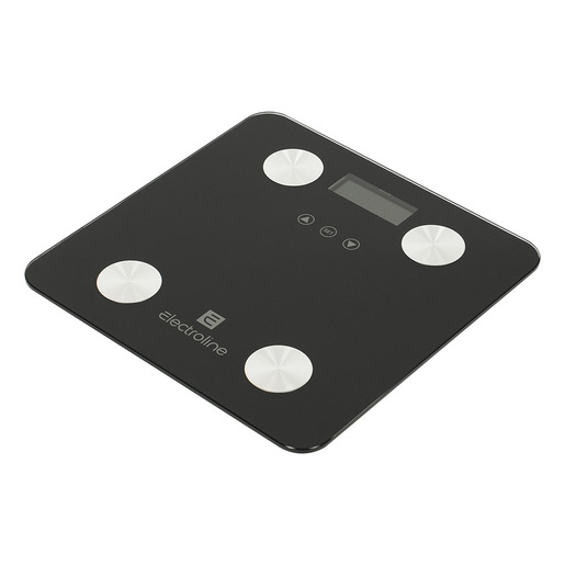 Electroline EXTSCALE661 Quadrato Nero Bilancia pesapersone elettronica