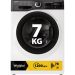 Whirlpool WSB 726 K IT, 7kg, classe A, Bianco, Inverter, 1200 giri, Display digitale XL, porta nera, Vapore