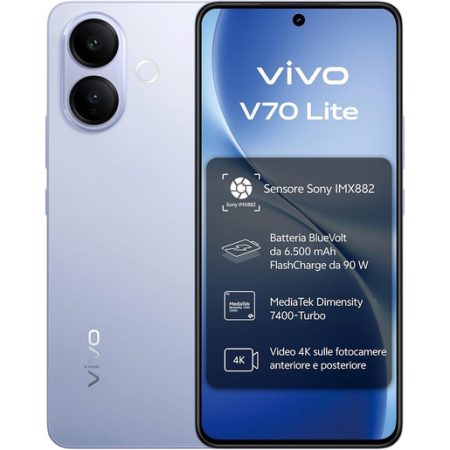 VIVO V70 Lite 5G 17,2 cm (6.77”) Android 16.0 USB tipo-C 6 GB 256 GB 6500 mAh Blu