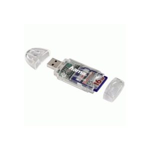 Hama Lettore USB 2.0 ''8 in 1'' slim, SD, SDHC, SDXC, MMC, MMC plus, miniSD, mini SDHC, microSD, microSDHC, trasparente, blister