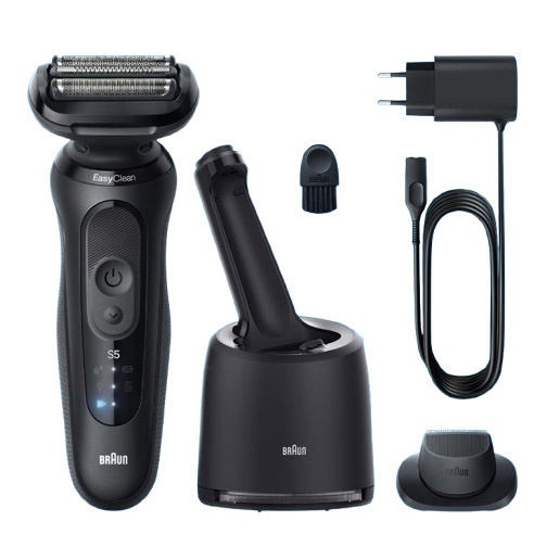 Braun Series 5 Rasoio Elettrico, Fino a 50 min, Stazione SmartCare, 52-N7200CC, Nero