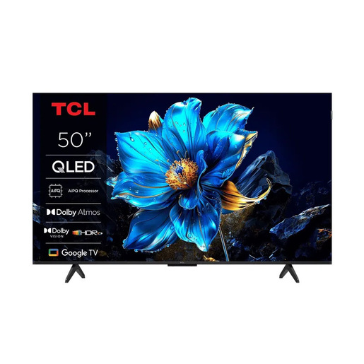 TCL T69C 50T69C 50'' QLED, TV Direct LED, TV 4K HDR, Smart TV alimentata da Google TV (Dolby Vision & Atmos, Game Master, Motion Clarity, compatibile con