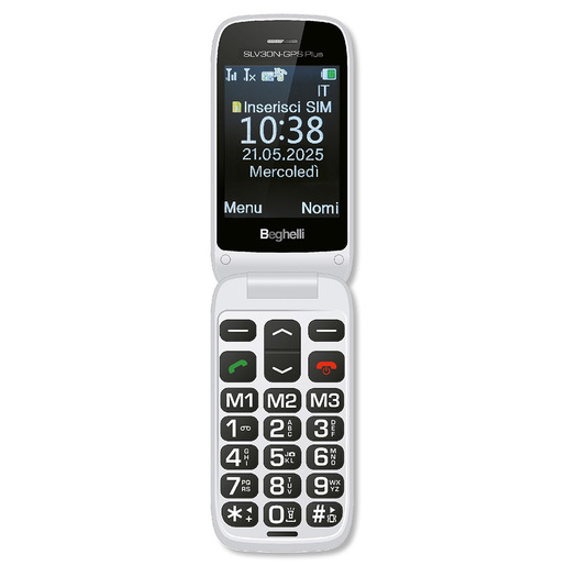 Beghelli 9201N cellulare 7,11 cm (2.8'') 100 g Argento Telefono per anziani