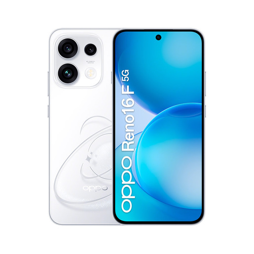 OPPO Reno16 F 5G AI Smartphone, Tripla fotocamera 50+8+50MP, Selfie 50MP, Display 6.57'' 120HZ AMOLED FHD+, 6500mAh, RAM 8GB(Esp2GB/4GB/8GB)+ROM 256GB [V
