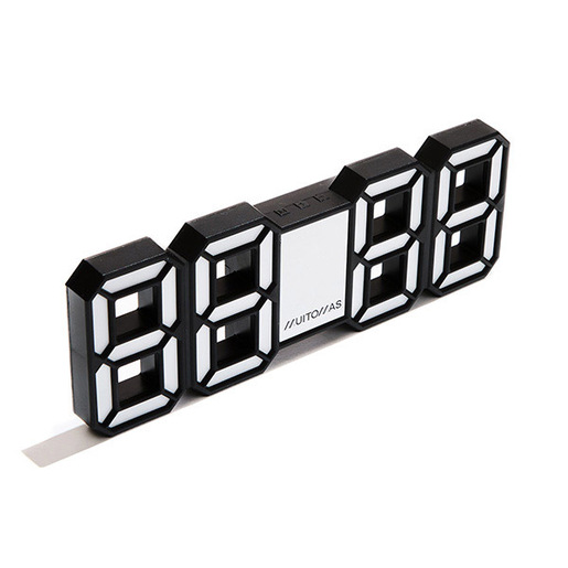Muitomas NEONCLOCKWH sveglia Nero, Bianco