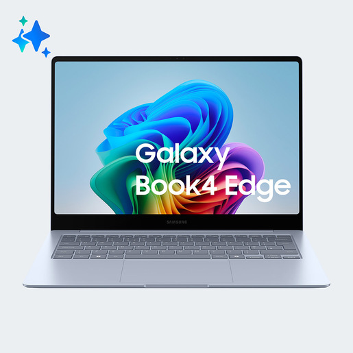 Samsung Galaxy Book4 Edge Laptop, Elite X, 16GB RAM, 512GB SSD, 14” Super AMOLED, Windows 11 Home, Sapphire Blue