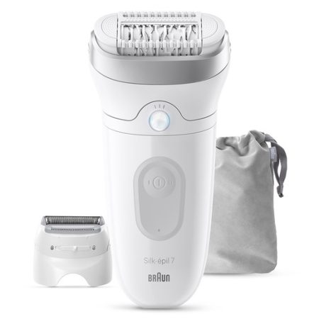 Braun Silk-épil 7 Silk·épil 7, Epilatore Wet & Dry, Pelle Liscia A Lungo, 7-041, Argento