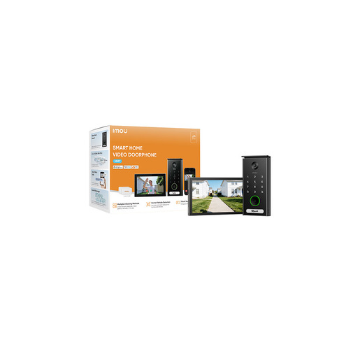 Imou Videocitofono VDP7 – 5MP, schermo da 7”, Collegamento a 2 fili, Dual-Band WiFi 2.4GHz/ 5GHz, 4 modalità di apertura, Visione notturna ad infrarossi