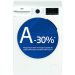 Beko b300 BMW89DB 8kg, Classe A-30%, Bianco, Motore Inverter 1400 giri, Display touch, Porta nera, EnergySpin™, Vapore