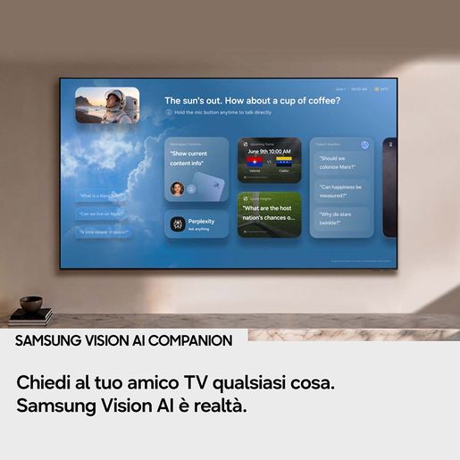 Samsung OLED AI TV 83” QE83S99HAEXZT 4K, Processore NQ4 AI Gen3, 4K AI Upscaling Pro, Glare Free, OLED HDR Pro, Motion Xcelerator 165Hz, Dolby Atmos & O