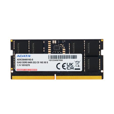 adata-memoria-ram-cso-dimm-16gb-ddr5-6400mhz-1-1v-ad5cs64001 Adata Memoria RAM Cso-Dimm 16gb Ddr5 6400mhz 1.1V Ad5cs640016g-S