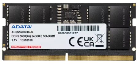 adata-memoria-ram-so-dimm-24gb-ddr5-5600mhz-1-1v-ad5s560024g Adata Memoria RAM So-Dimm 24gb Ddr5 5600mhz 1.1V Ad5s560024g-S