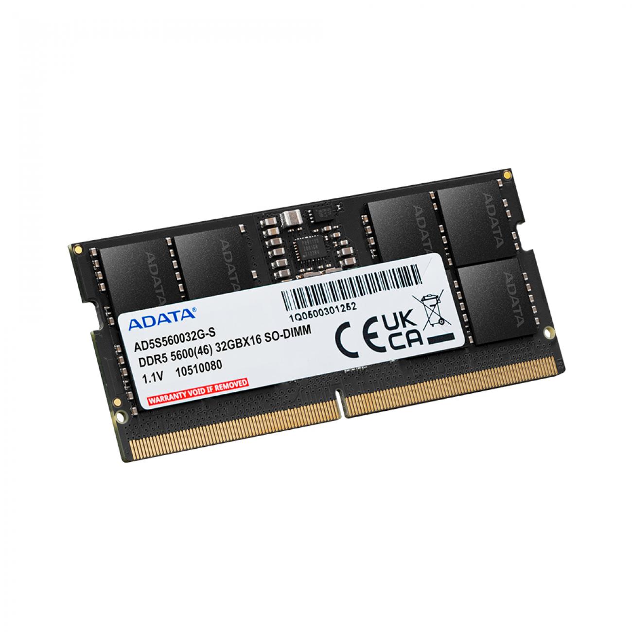 Adata Memoria RAM Sodimm 16gb Ddr5 5600mhz Ad5s560016g-S