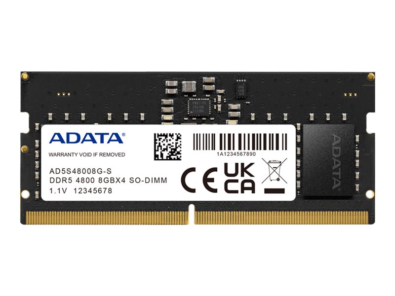 Adata Memoria RAM Sodimm 8GB Ddr5 4800mhz Ad5s48008g-S