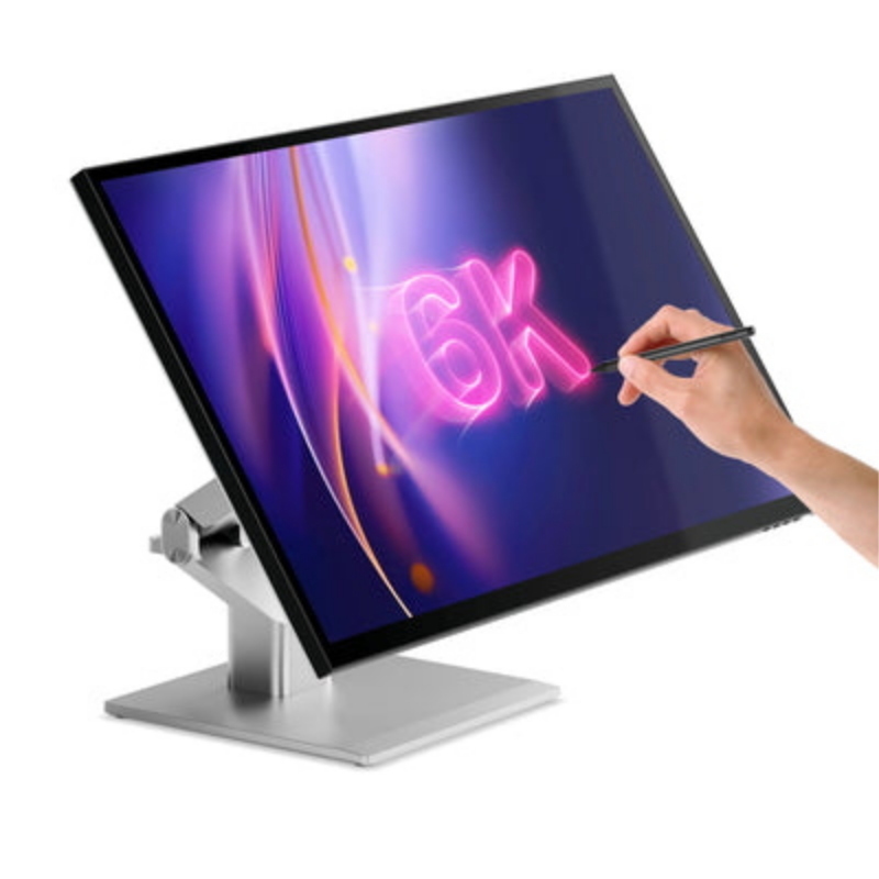 ALOGIC 32C6KPDTF Monitor Touchscreen 32'' 6K Ultra HD IPS 60Hz HDR 10 punti touch colore Argento Nero