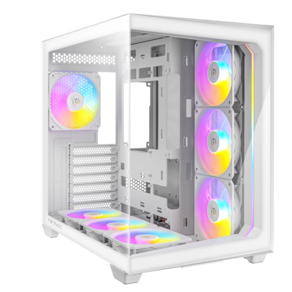 Antec C5 Case PC Midi Tower ATX 7 Ventole ARGB PWM 120mm Vetro Temperato USB-C 3.2 Gen 2 colore Bianco