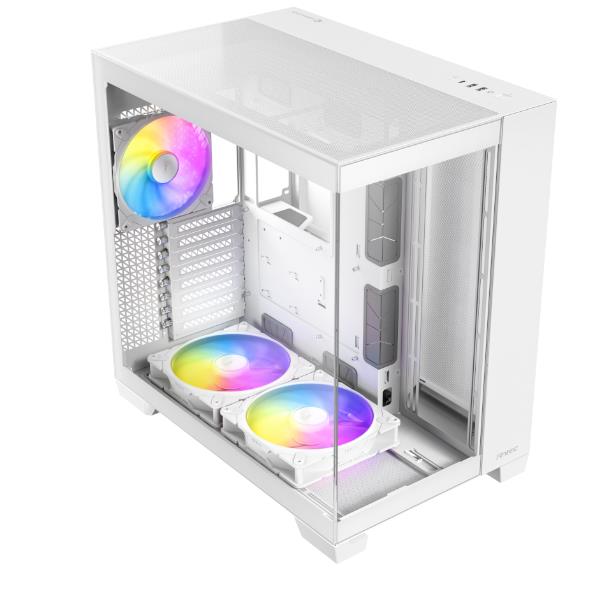 antec-c8-argb-white-case-pc-full-tower-supporto-e-atx-vetro Antec C8 ARGB WHITE Case PC Full Tower Supporto E-ATX Vetro Temperato Senza Cuciture 2 Ventole 160 mm 1 Ventola 140 mm ARGB PWM USB Type-C 360 mm Radi