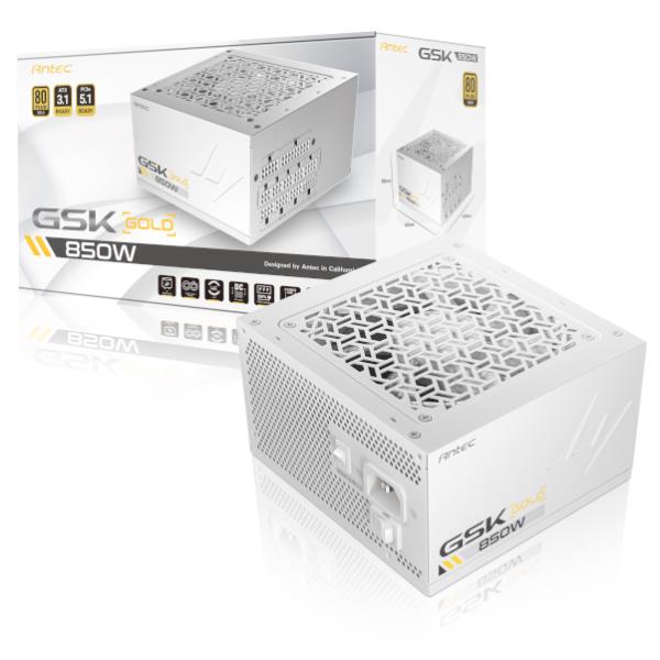 Antec GSK ATX3.1 850W Bianco 80 Plus Gold Alimentatore pc