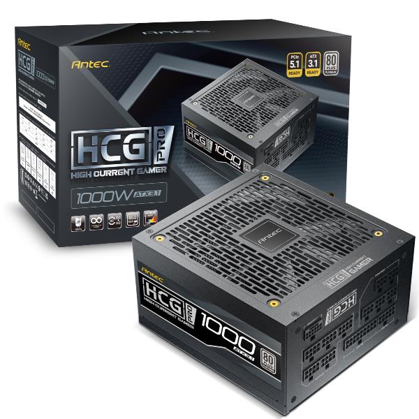 Antec HCG1000 PRO Platinum ATX 3.1 Alimentatore 1000 W 80 PLUS Platinum Totale Modulare colore Nero