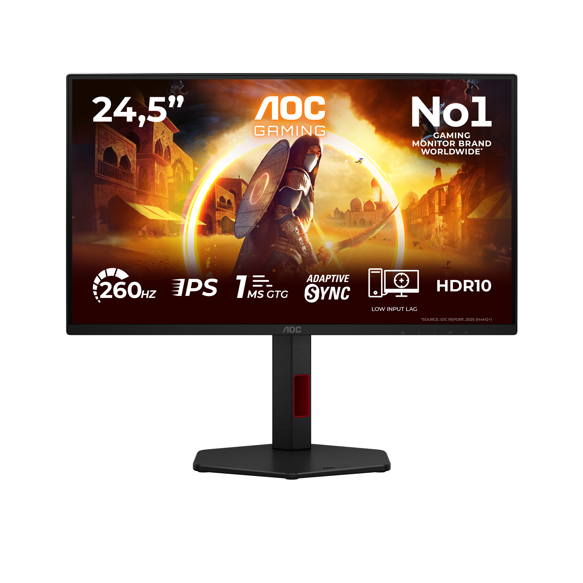 Aoc 25 Monitor Gaming 260HZ Reg Alt 25G4ZR