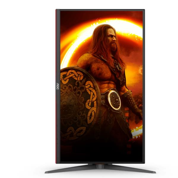 AOC U28G2XU2-BK Monitor Gaming 28'' 4K UHD IPS 144 Hz 1 ms FreeSync Premium HDR400 HDMI 2.1 USB Hub colore Nero Rosso