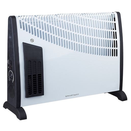 Smartway WFCV05F stufetta elettrica Interno Bianco, Nero 2000 W Stufa elettrica a convezione