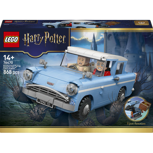 LEGO Harry Potter 76470 Ford Anglia Volante Incantata, Macchina Giocattolo con 3 Personaggi, Regalo per Bambine e Bambini 14+