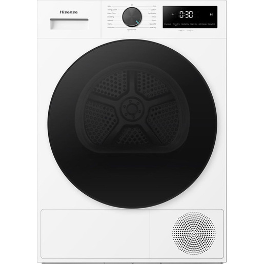 Hisense DH1I900BWCCA asciugatrice Libera installazione Caricamento frontale 9 kg Bianco