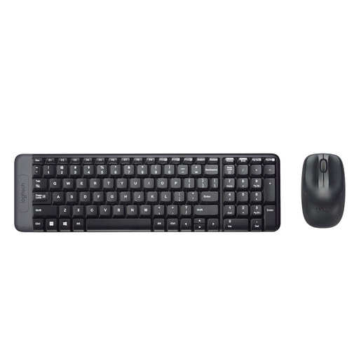 Logitech MK220 Combo Tastiera e Mouse Wireless Compatti per Windows, 2,4 GHz Wireless con Ricevitore USB Unifying, Durata Batteria di 24 Mesi, Compatibil