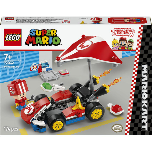 LEGO Super Mario 72032 Mario Kart : Kart Standard, Macchina Giocattolo con Toad, Giochi per Bambini 7+ Nintendo da Collezione