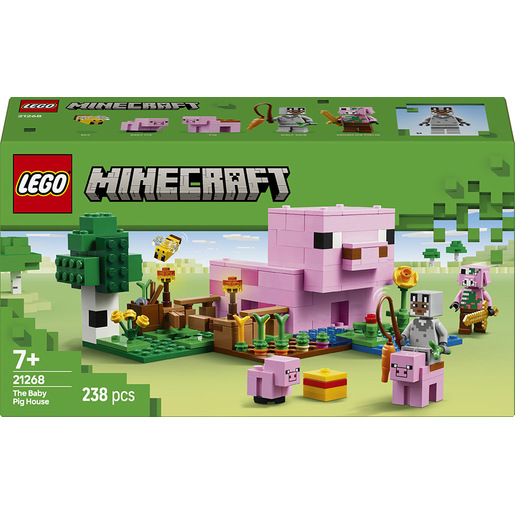 LEGO Minecraft 21268 La Casa del Maialino, Gioco di Ruolo Bambini 7+ con Personaggi, Animali Giocattolo e Fattoria da Costruire