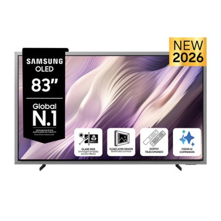 Samsung OLED AI TV 83'' QE83S99HAEXZT 4K, Processore NQ4 AI Gen3, 4K AI Upscaling Pro, Glare Free, OLED HDR Pro, Motion Xcelerator 165Hz, Dolby Atmos & O