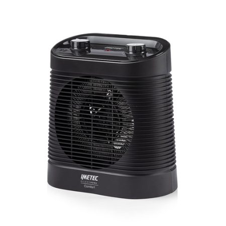 Imetec Silent Power Comfort, termoventilatore silenzioso e compatto, stufetta elettrica, 2100 w, 4 funzioni, termostato ambiente e di sicurezza, funzione