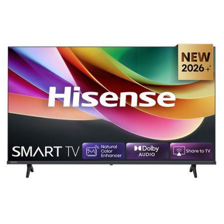 Hisense Smart TV 32'' HD Ready 32A4S, 60Hz, DTS Virtual X, VIDAA OS con 1000+ APP, Game Mode, Wifi, AirPlay2, Works with Alexa, lativù