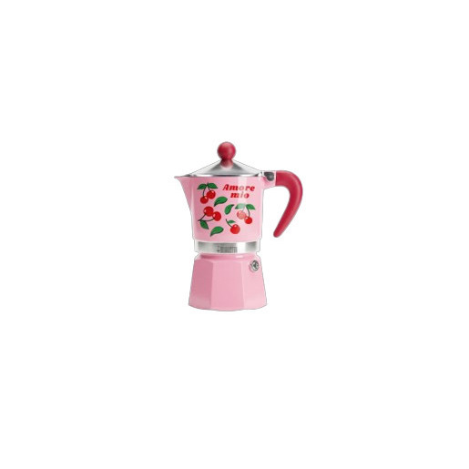 Bialetti RAINBOW Moka 0,15 L Verde, Rosa, Rosso, Acciaio inox