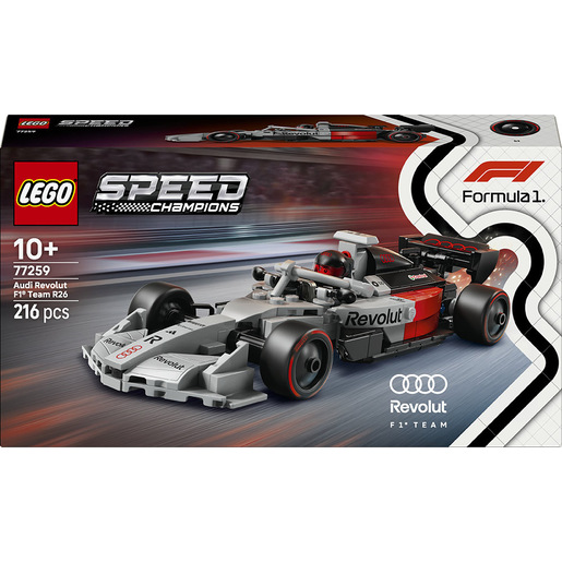 LEGO Speed Champions 77259 Auto da Corsa Audi Revolut F1 Team R26, Giocattolo, Minifigure da Collezione, Regalo Bambini 10+