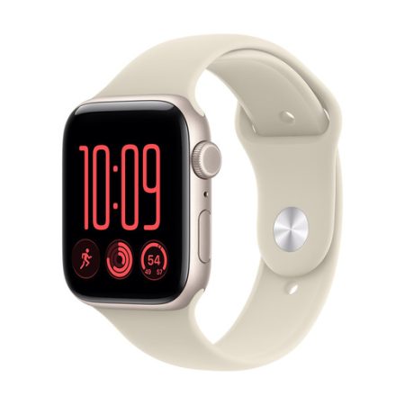 Apple_Watch_SE_3_Cellular_44mm_Starlight_Aluminum_Sand_Sport_Ban Apple Watch SE (3nd generation) SE 3 GPS + Cellular, Cassa 44 mm in alluminio galassia con Cinturino Sport sabbia - S/M