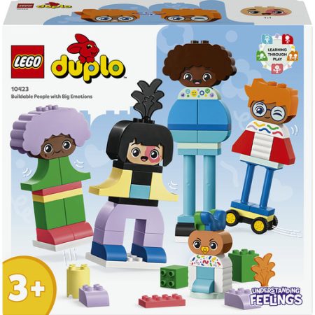 LEGO DUPLO 10423 Persone da Costruire con Grandi Emozioni, Gioco per Bambini 3+ Anni in su con 71 mattoncini e 5 Personaggi
