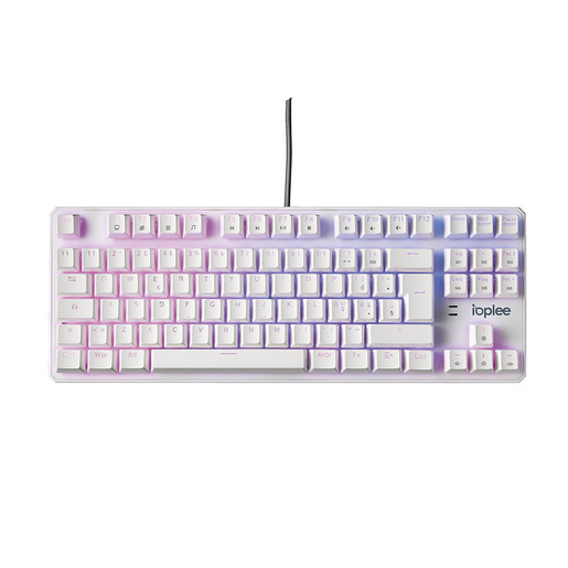 IOPLEE 564BTR Tastiera meccanica  Gaming USB QWERTY Italiano Bianca