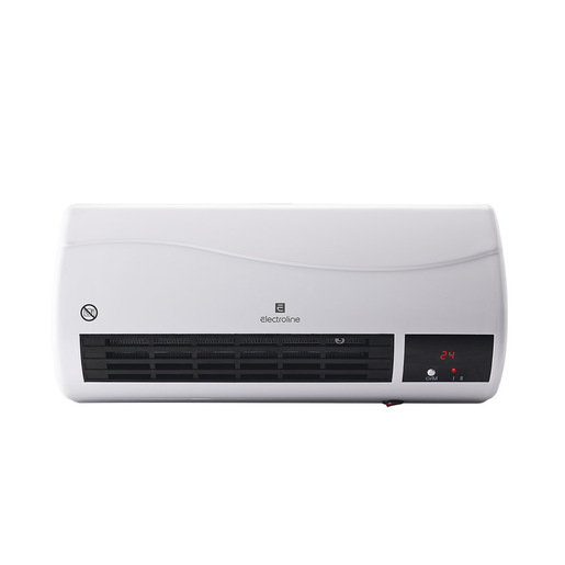 Electroline CWHE15RE Termoventilatore ceramico da parete Bianco 2000W telecomando display led