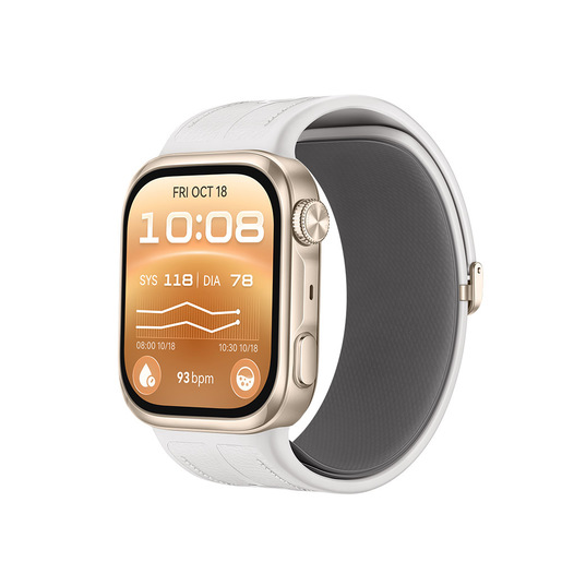 Huawei WATCH D3, Smartwatch con monitoraggio della pressione arteriosa, sottile 11,3 mm. Cinturino bianco
