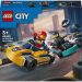 LEGO City 60400 Go-Kart e Piloti, Modellini da Costruire di Mini Go Kart da Corsa, Veicoli Giocattolo per Bambini di 5+ Anni