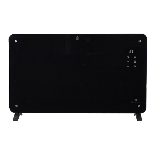 Electroline CHE223GP5 Termoventilatore Glass Design Nero 2000W telecomando timer 24h display led
