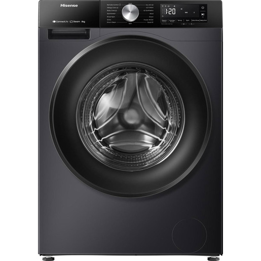 Hisense WF3S8043BB3 lavatrice Caricamento frontale 8 kg 1400 Giri/min Nero