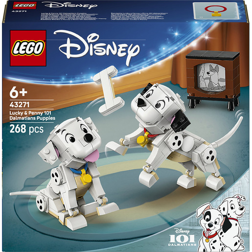 LEGO Disney ǀ 43271 Pongo e Peggy - La Carica dei Cento e Uno, Animali Giocattolo, Regalo per Bambine e Bambini da 6+ Anni